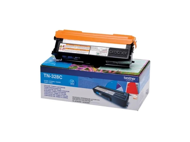 Brother TN328C - Cyan - original - tonerpatron - for Brother DCP-9270CDN, HL-4570CDW, HL-4570CDWT, MFC-9970CDW