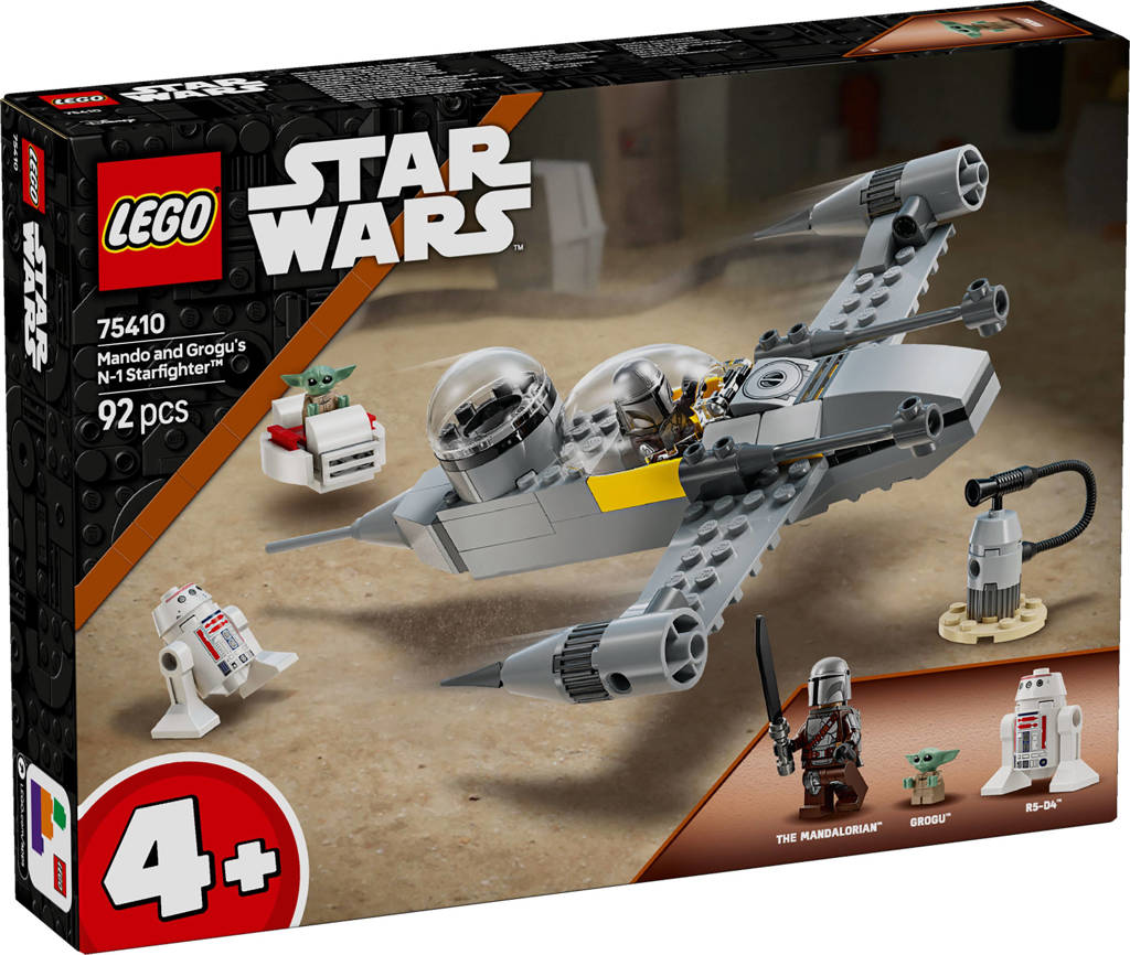 Mando en Grogu’s N-1 Starfighter™ 75410