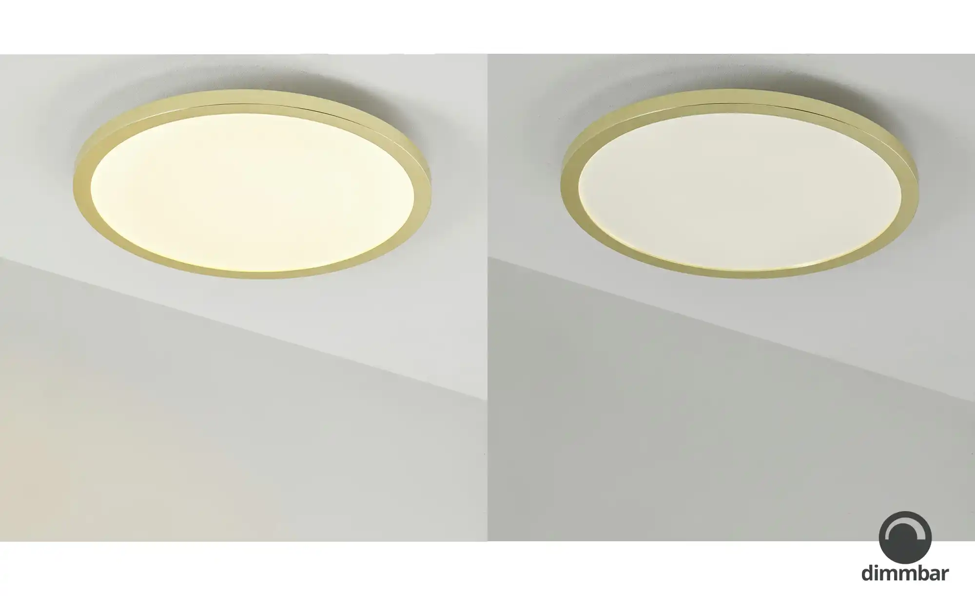 KHG LED-Deckenleuchte, messing-blank
