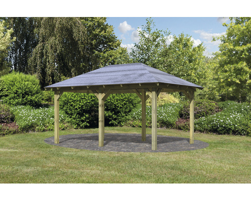 Tuinpaviljoen Karibu Eco Taura 289 x 429 cm drukgeïmpregneerd
