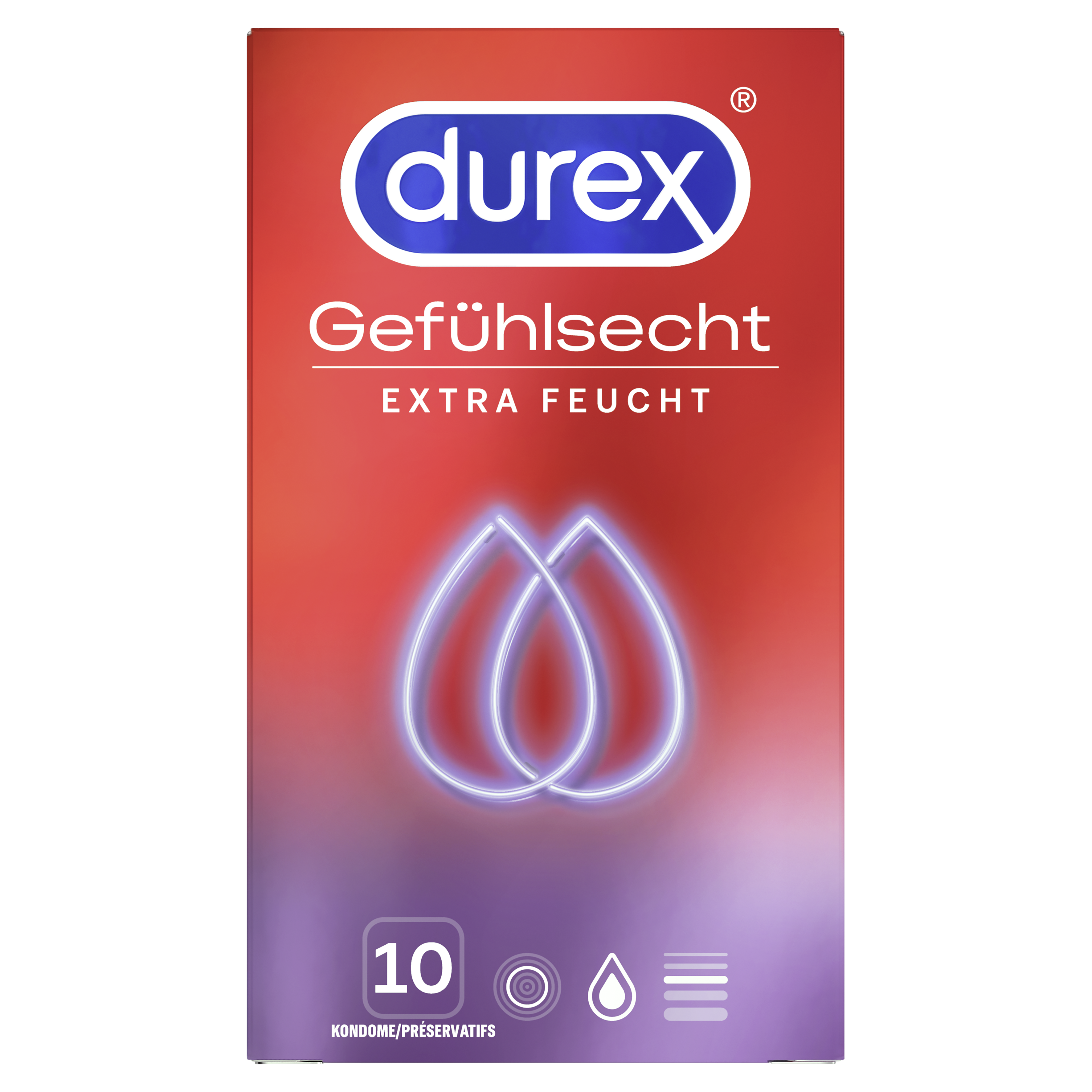 DUREX Gefühlsecht Präservativ extra feucht 10 Stk