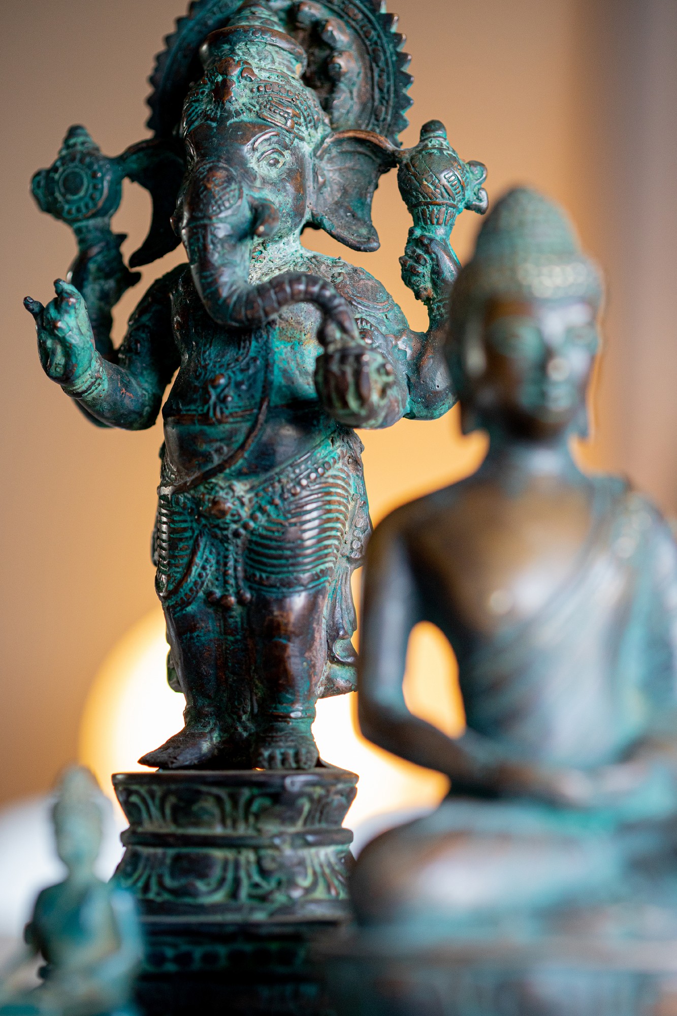 Bronze-Statue 'Ganesha stehend', H 24 cm, B 10 cm, T 7 cm von fischer's lagerhaus