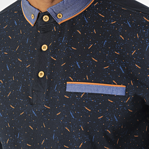 Polo Manches Longues Bleu Marine