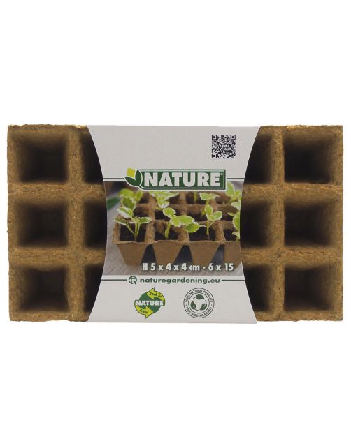Nature Bio Afbreekbare Kweekpotjes - Kweekbenodigdheden - 8.5x8 cm 18 stuks