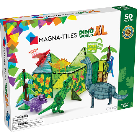 MAGNA-TILES dino XL magnetisk byggesæt 50 dele