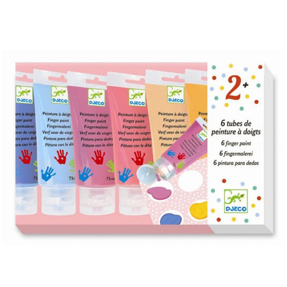 Køb Djeco Peinture A Doigts 6 Finger Paint Tubes Sweet