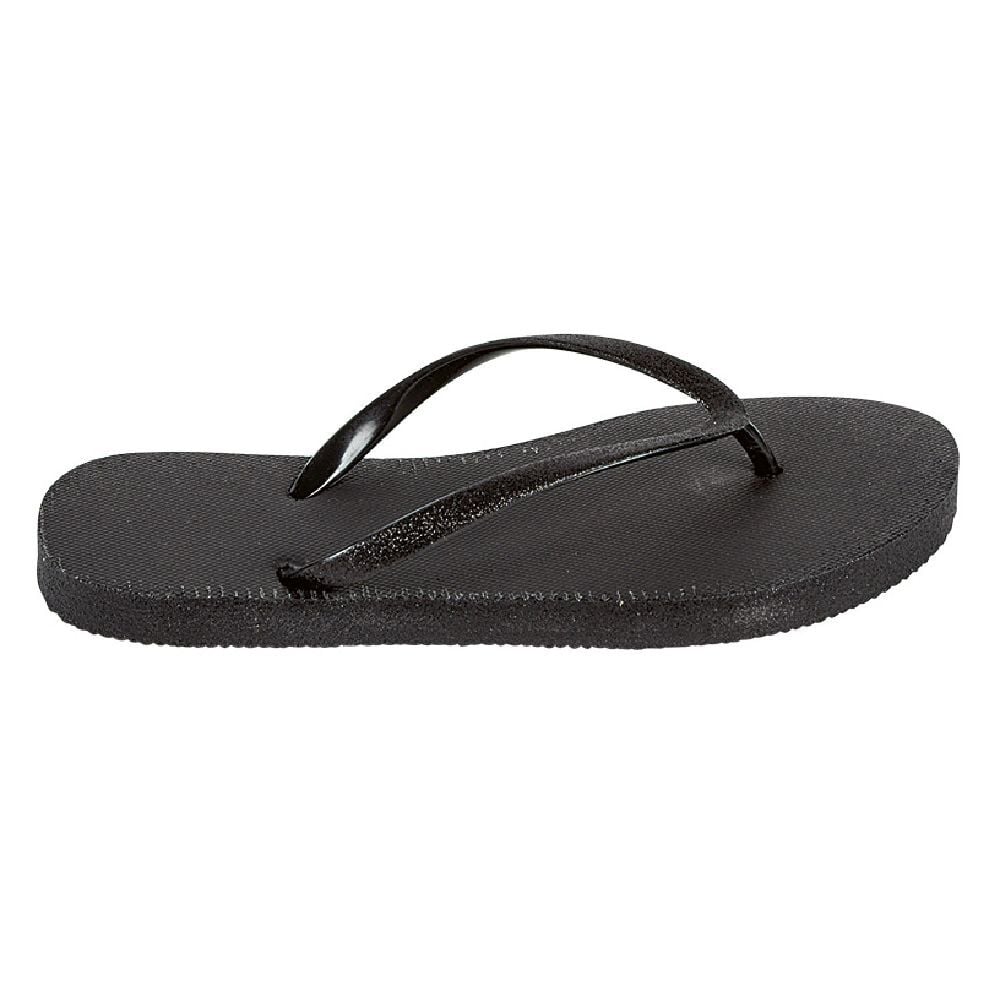 Tong pour femme noir pailleté taille 36/37
