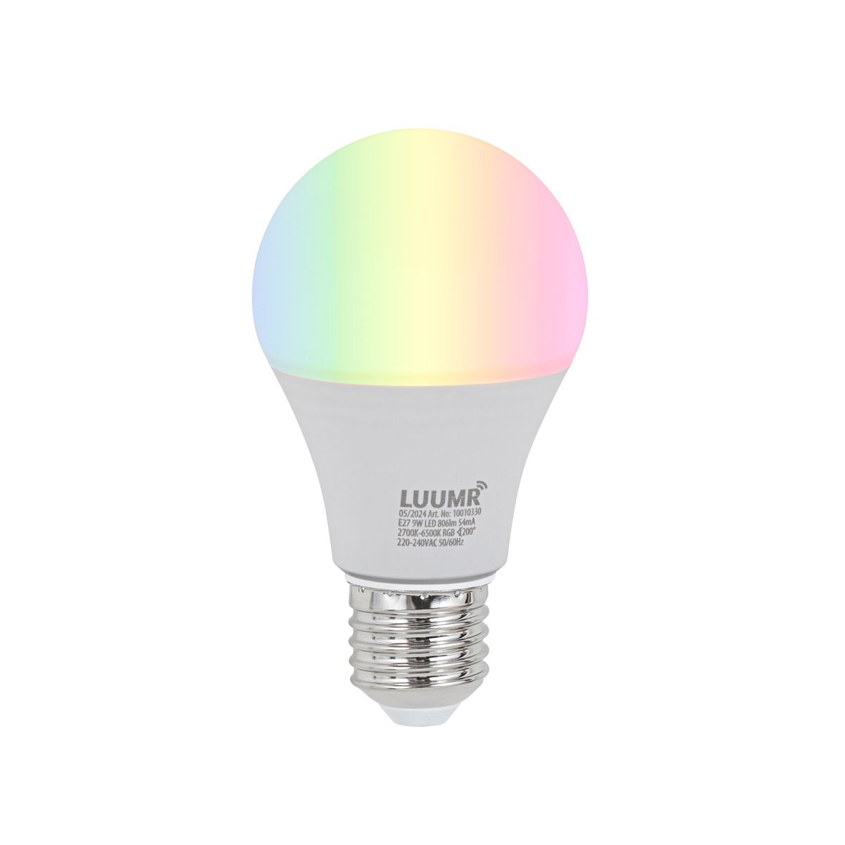 Set van 3 smart E27 dimbare LED lampen A60 9W 806 lm 2700K-6500K incl. Zigbee Smart Hub