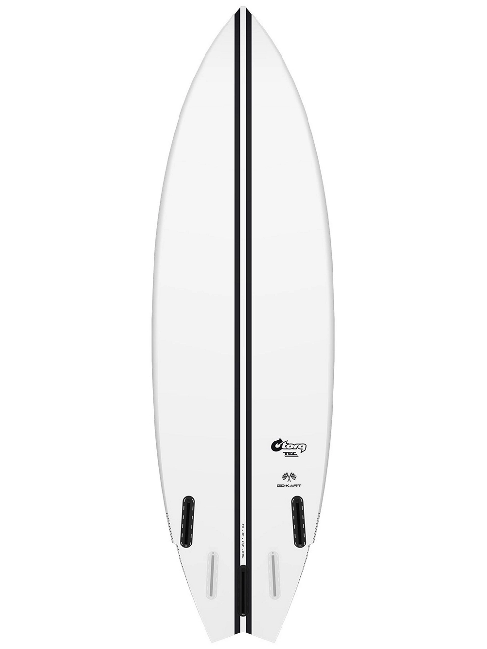 Torq Tec Go-Kart 5'10 Surfboard white