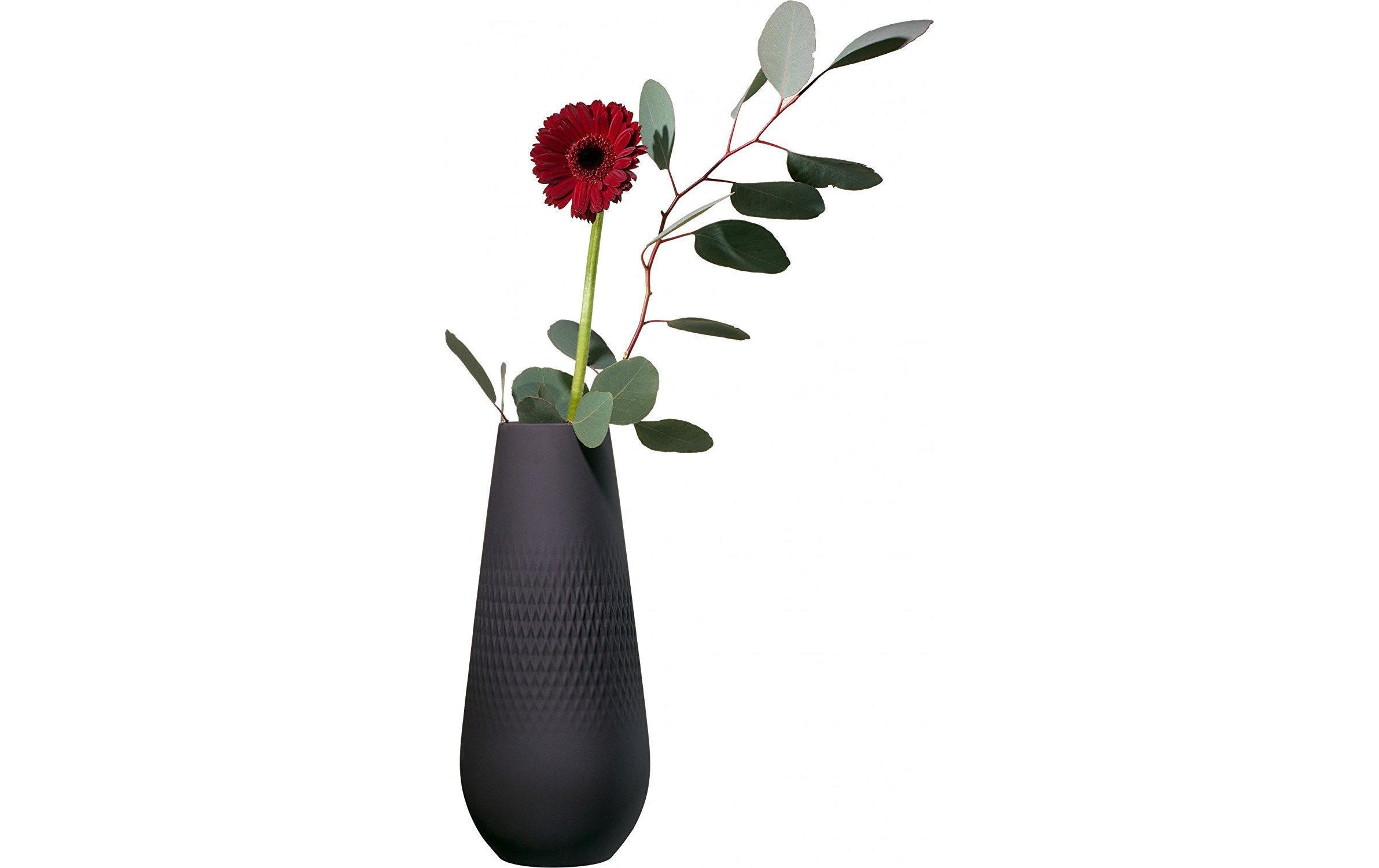 Vase Collier noir Carré No.3 SchwarzBlumenvase