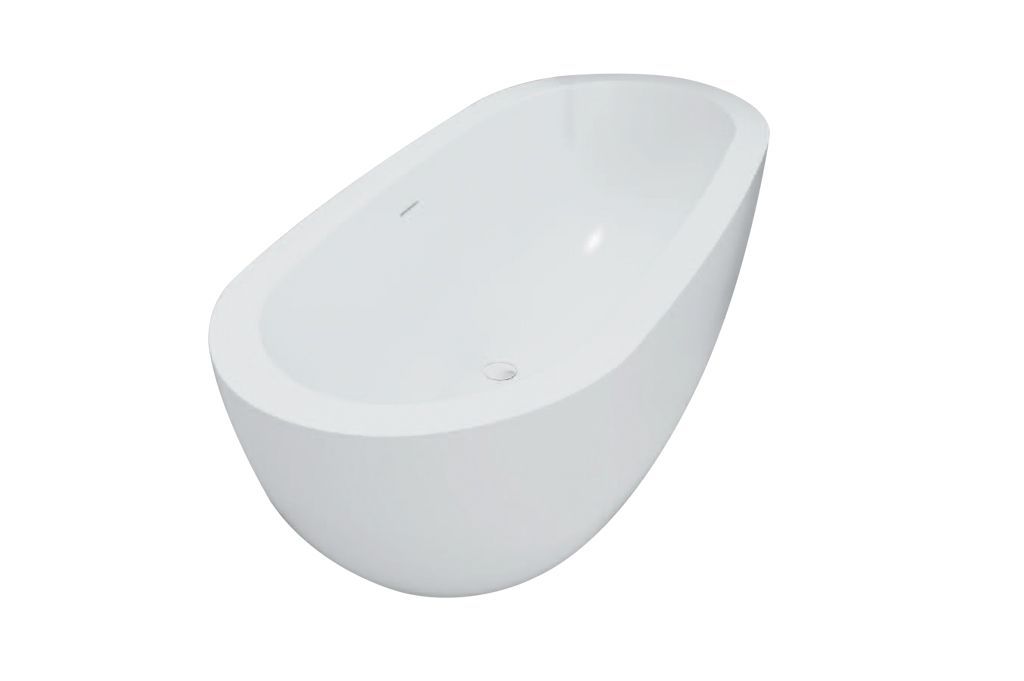 Best Design Cruise solid surface vrijstaand bad 180x80x60cm mat wit