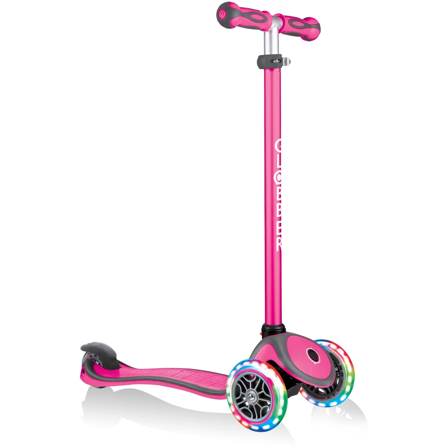 GLOBBER GO-UP COMFORT LIGHTS mit Leuchtrollen, pink
