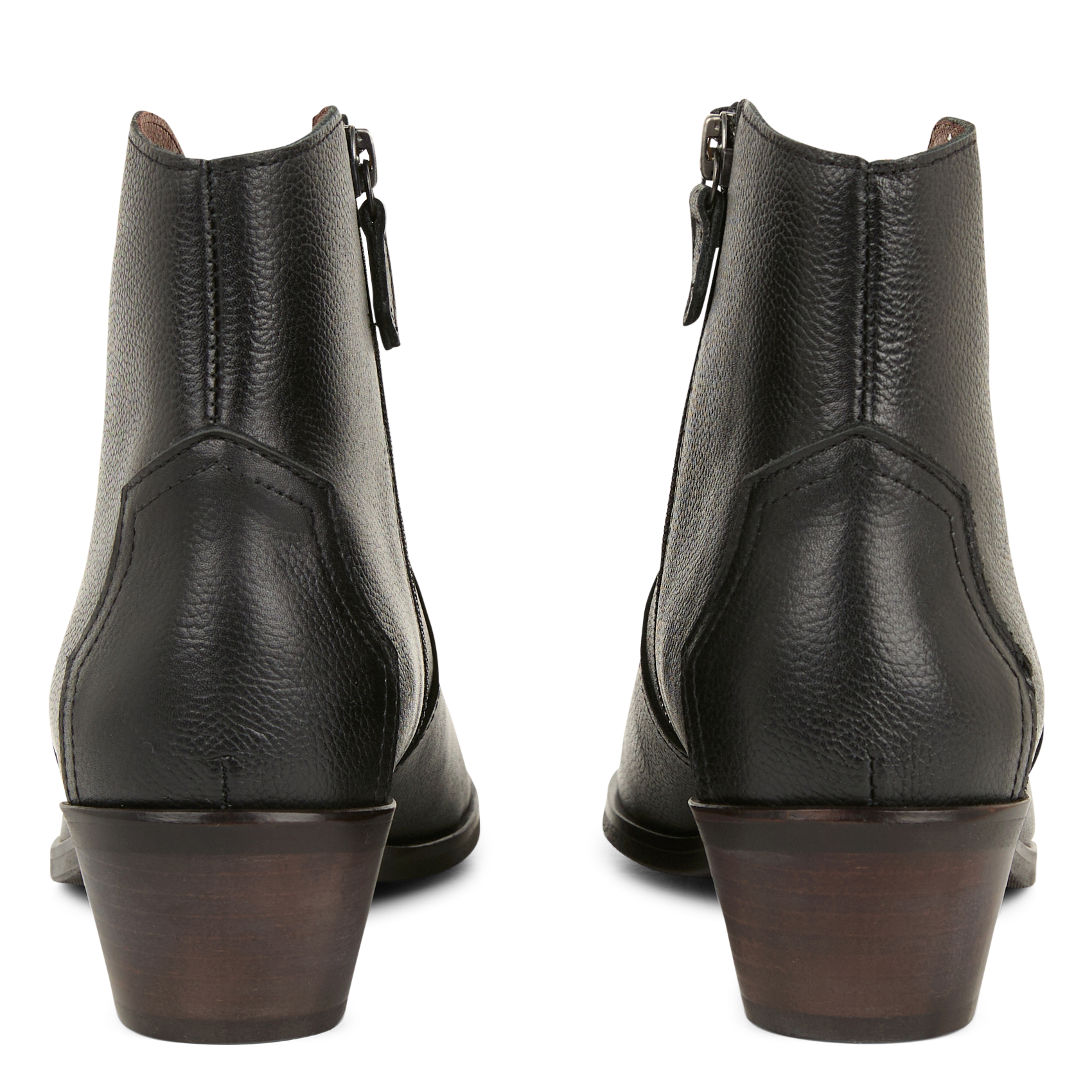 FIONA 35 - Bottines en cuir grainé| Noir