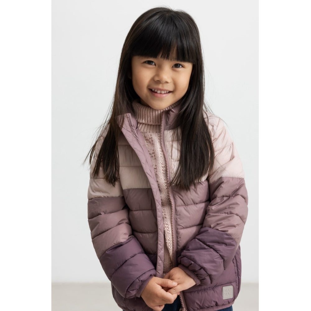 Køb MarMar Vegan Puffer Plum Shadow Block Owe Jakke