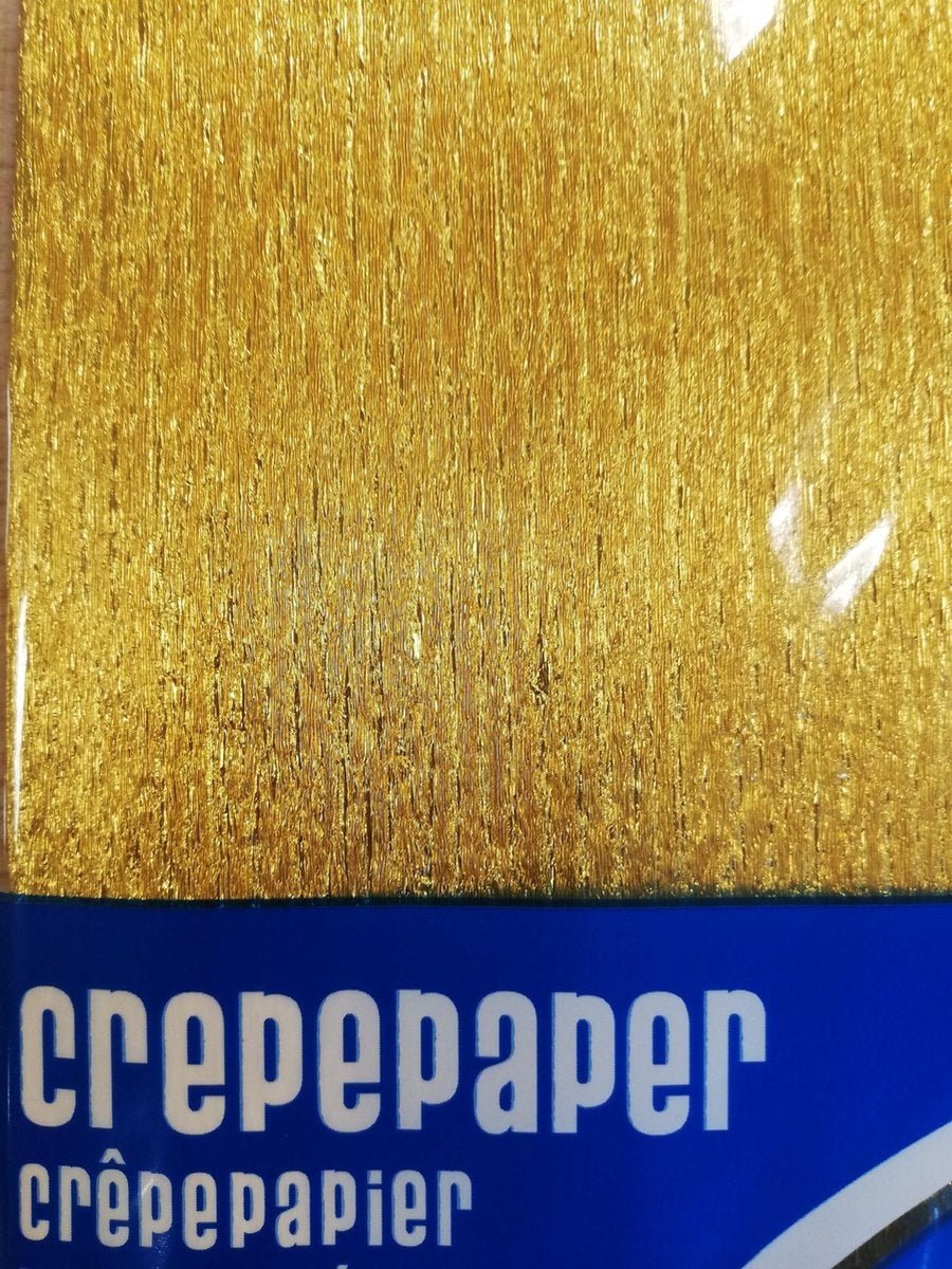 Crepepapier Goud 50cm 1,5m