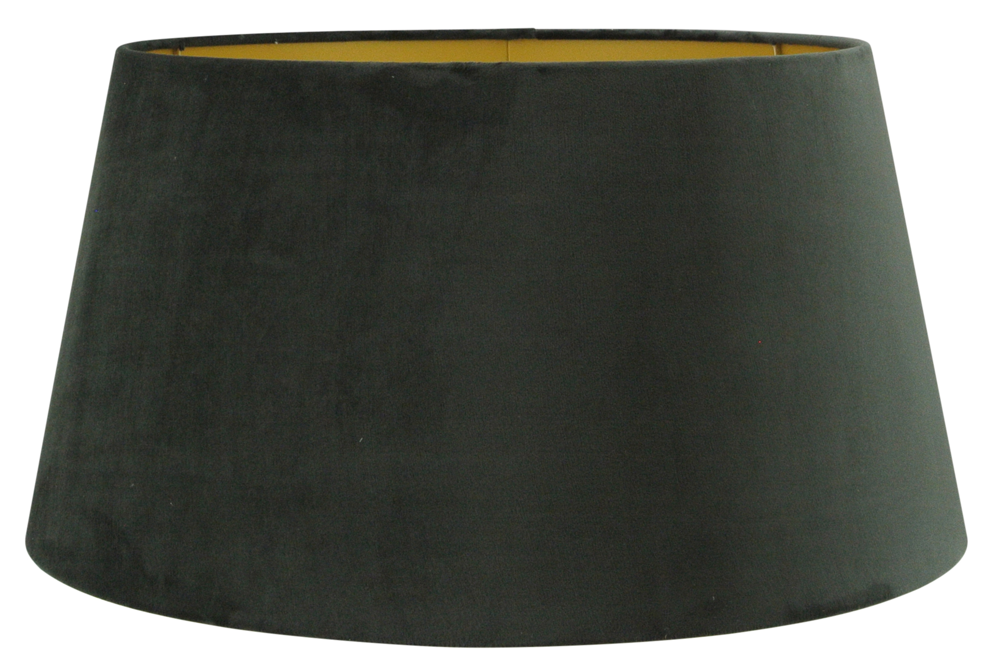 Staande lampenkap San Remo velours Velours zwart op goud 40x32x22cm