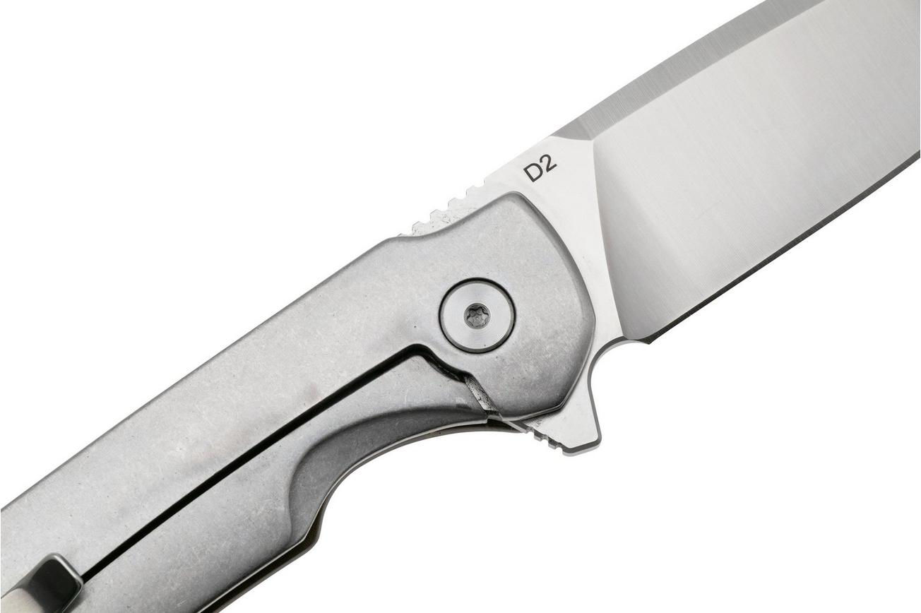 Buck Stinger 0714GRS Satin D2, Green Aluminium Carbon Inlay, zakmes
