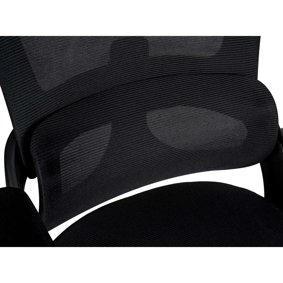 CLP Bureaustoel Garston zwart Frame - Microfiber - zwart