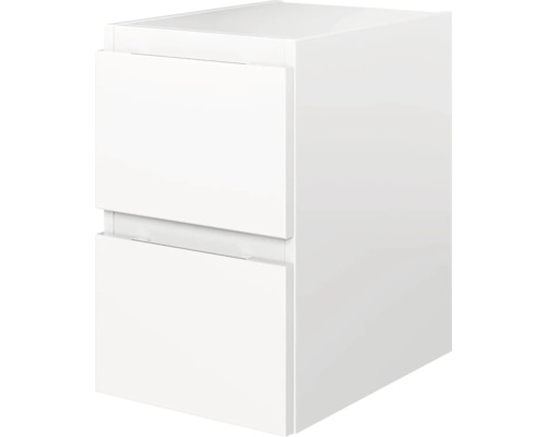 Pelipal Xpressline 4035 onderkast met 2 laden, 30 cm breed, wit met geïntegreerde greepuitsparing