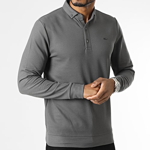 Chemise Manches Longues Gris Anthracite