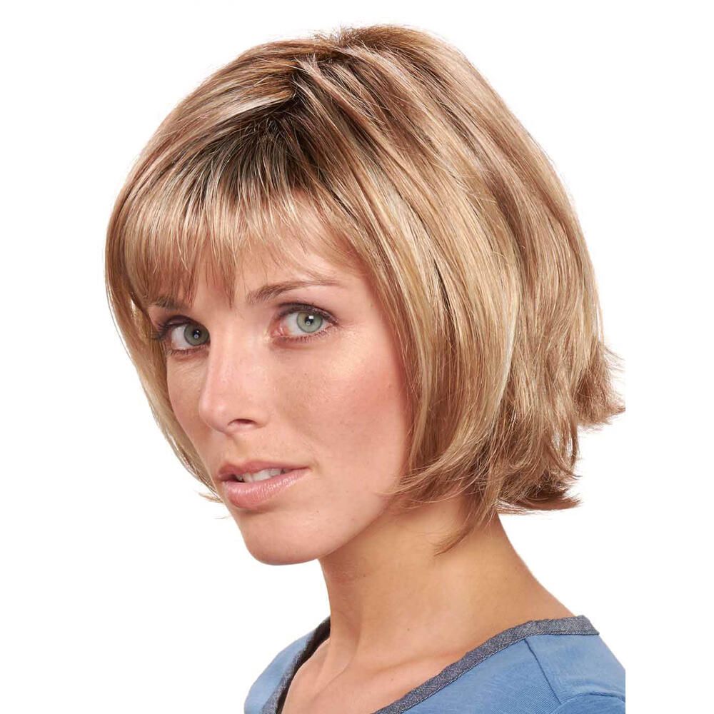 Perücke Maren von trendhair in Toffeemix, dunkler Ansatz