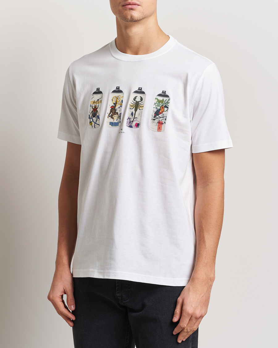PS Paul Smith Spray Cans Crew Neck T-Shirt White