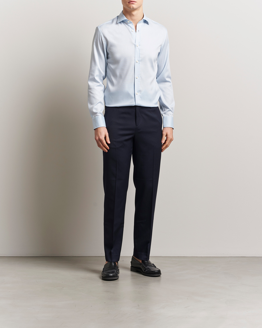 Tiger of Sweden Adley Cotton Shirt Light Blue