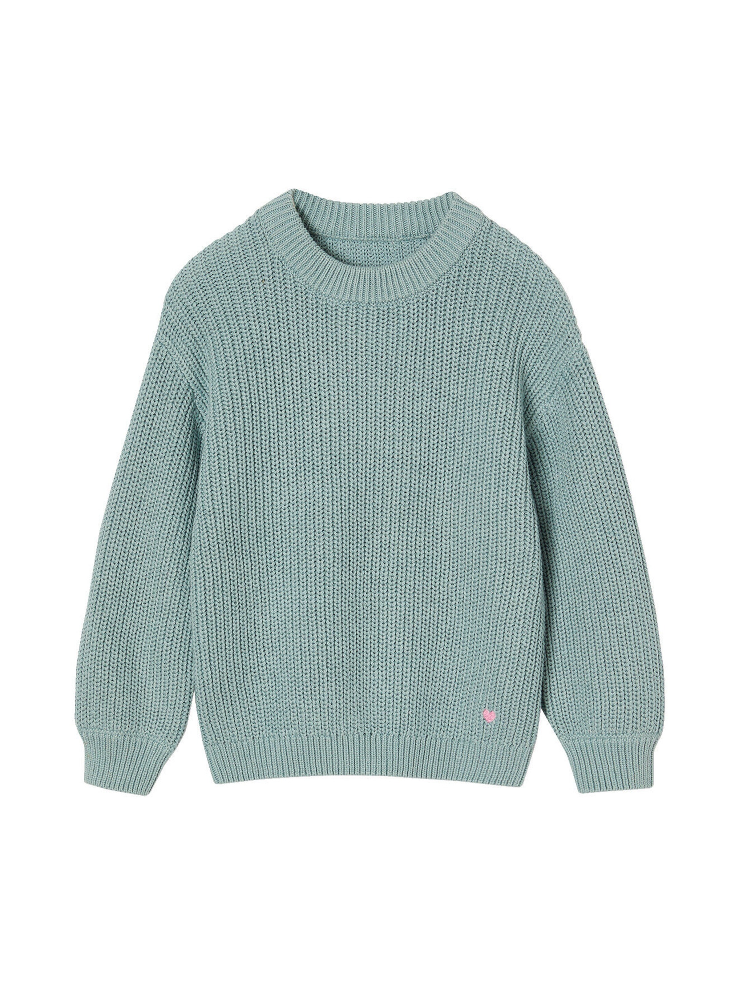 Vertbaudet Mädchen Pullover aus Rippstrick blau