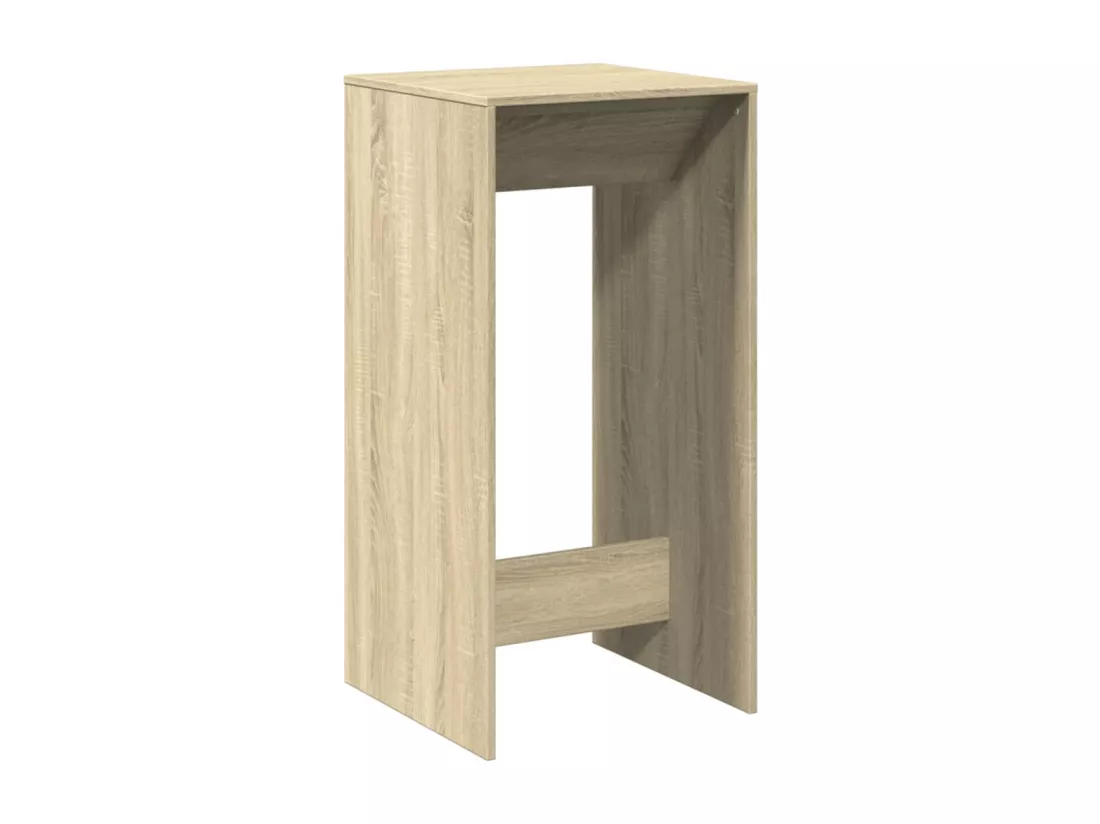 Table de bar chêne sonoma 51x50x103,5 cm bois d'ingénierie