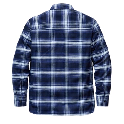 Herren-Flanellhemd 1937 kariert, Blau