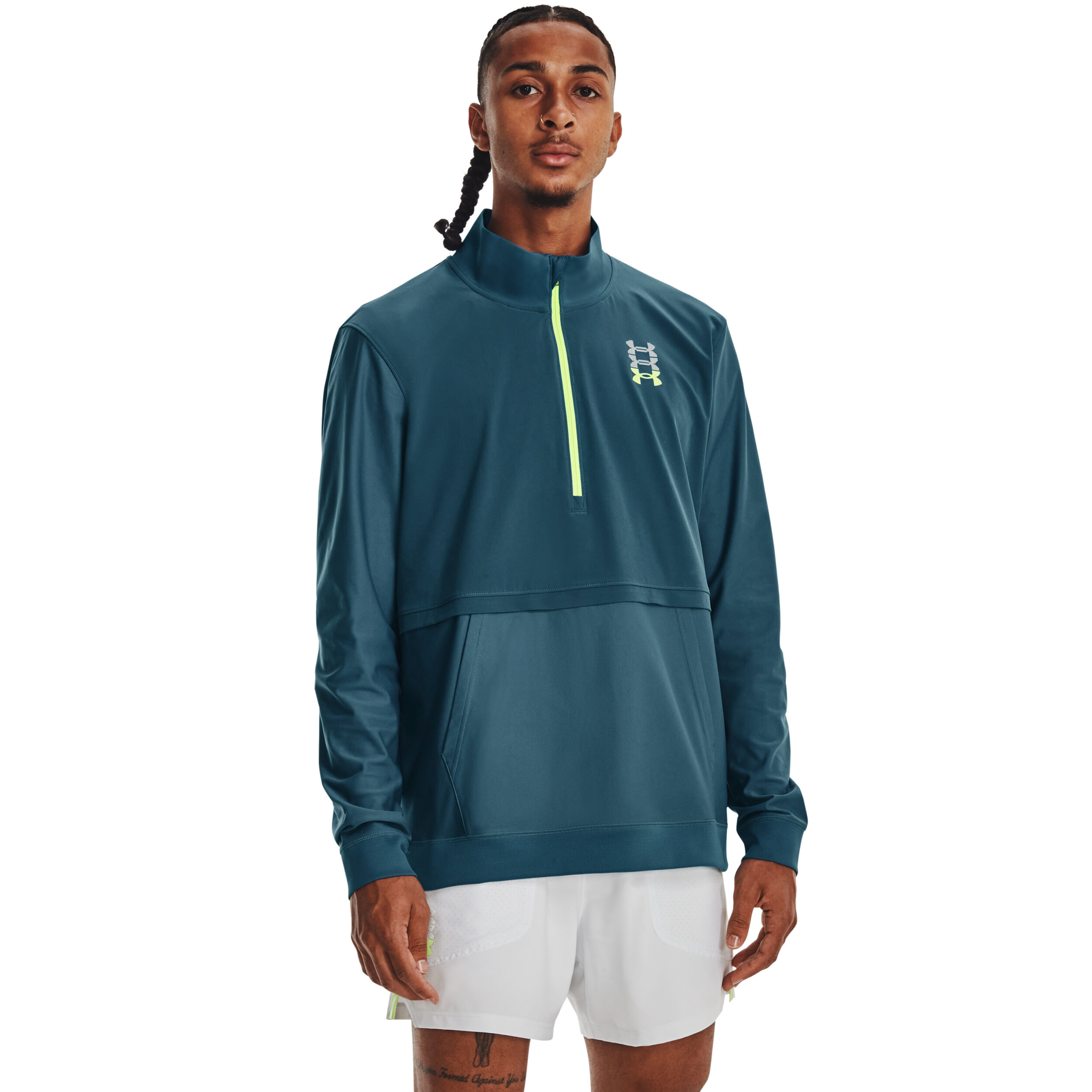 Under Armour Run Anywhere Haut Manches Longues Hommes - Bleu , Vert