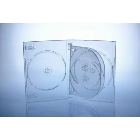 Sauerwald DVD Hüllen transparent 6e DVD Box, 4 Stück