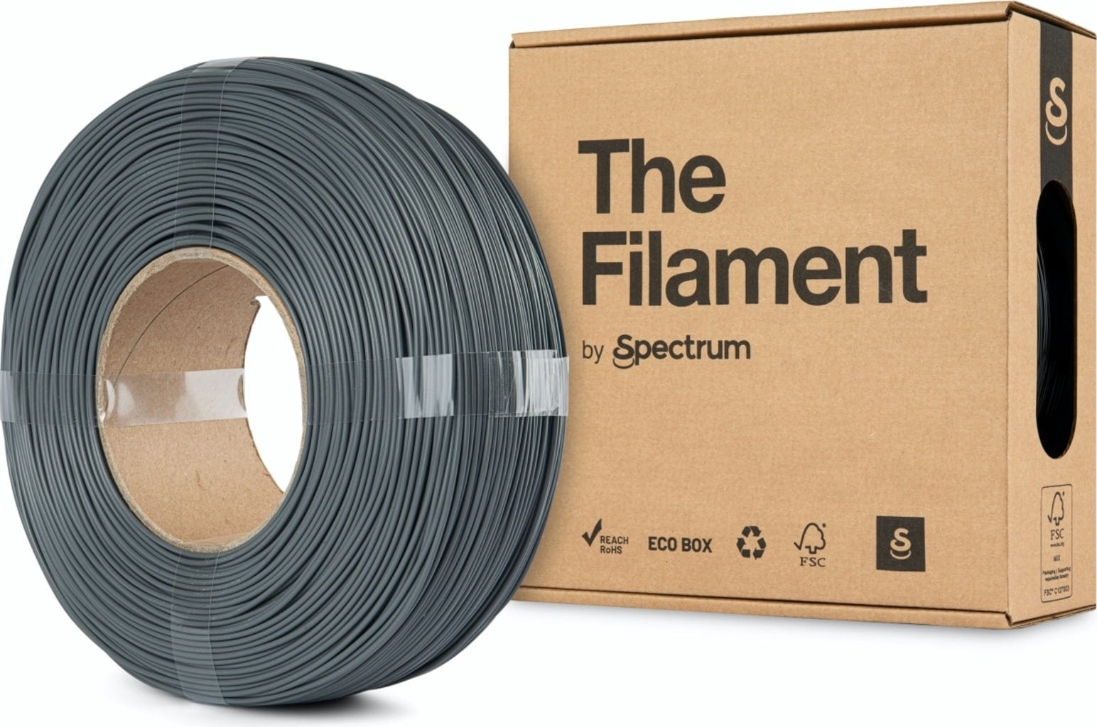 The Filament  ReFill PETG Basalt Grey, 1,75 mm / 1000 g    Erschwingliches PETG ohne Spule in Basalt Grey