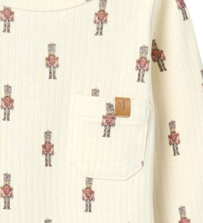 Lil' Atelier Body L/æ - Rib - NbmGio - Turteltaube m. Zinnsoldat