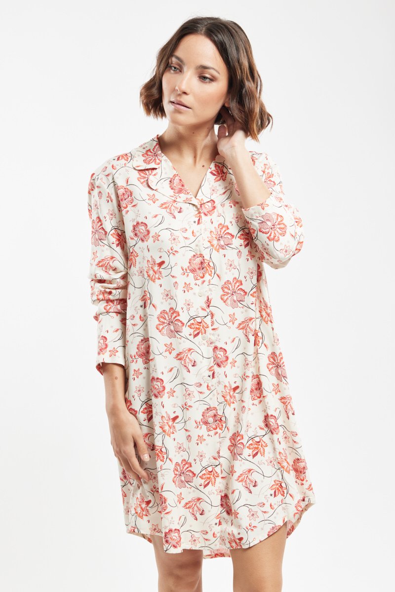 Chemise de nuit imprimé floral