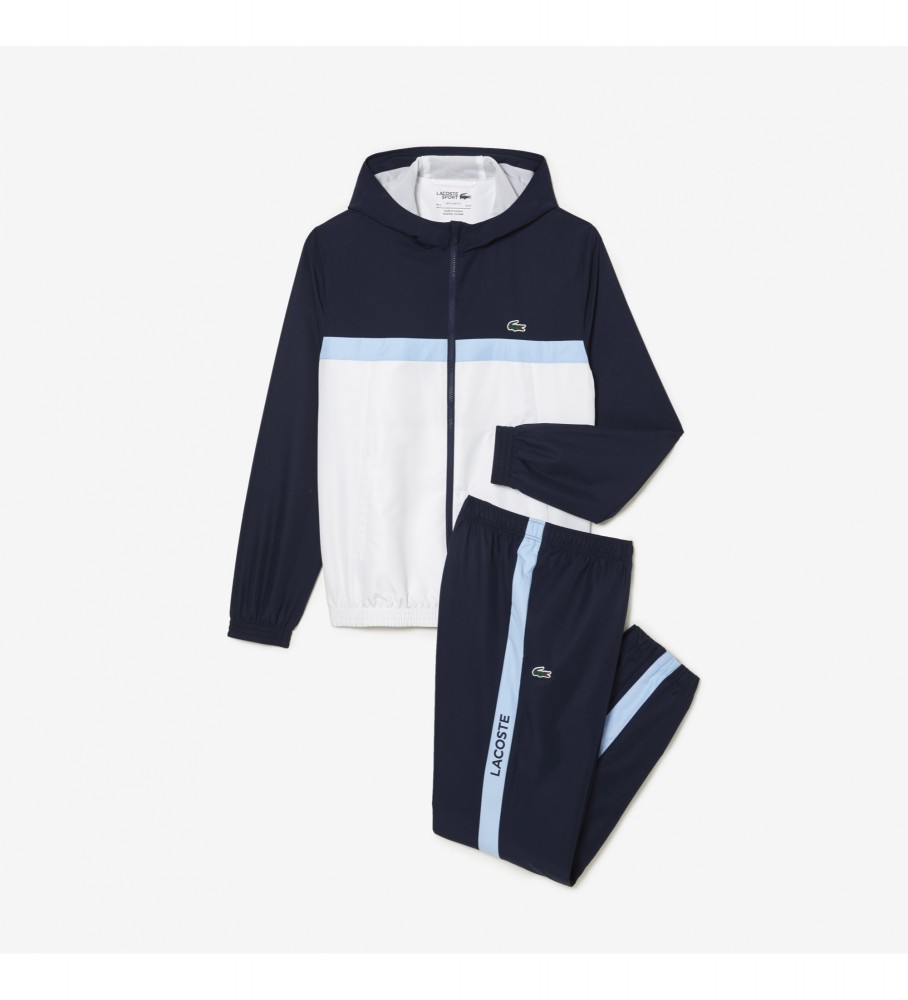 Conjunto de treino Lacoste Tennis corte regular azul