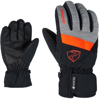 Ziener Leif GTX Junior Fingerhandschuhe Dark Melange Black Kinder