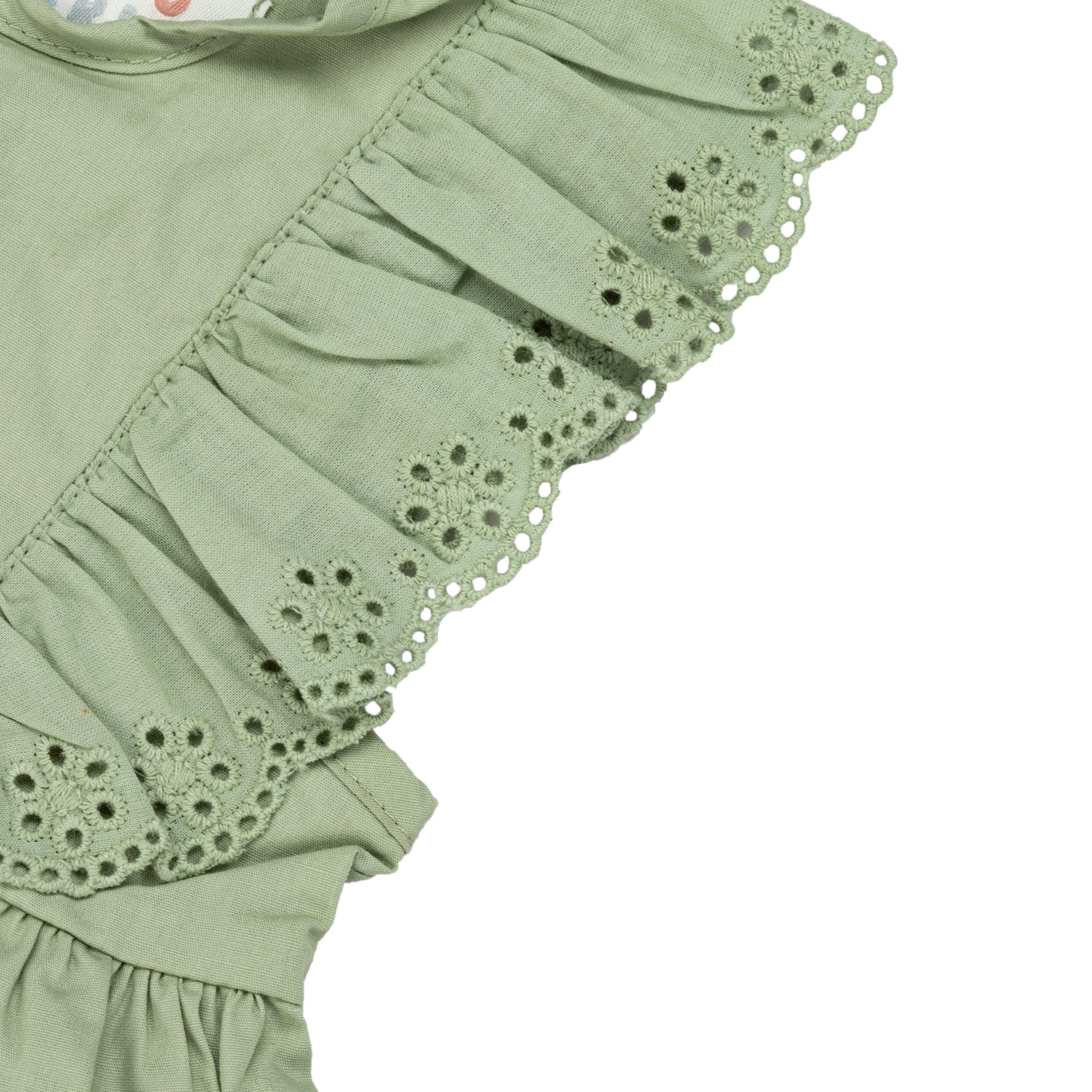 Hello World Studio Baby Girl Frill Top and Legging Set