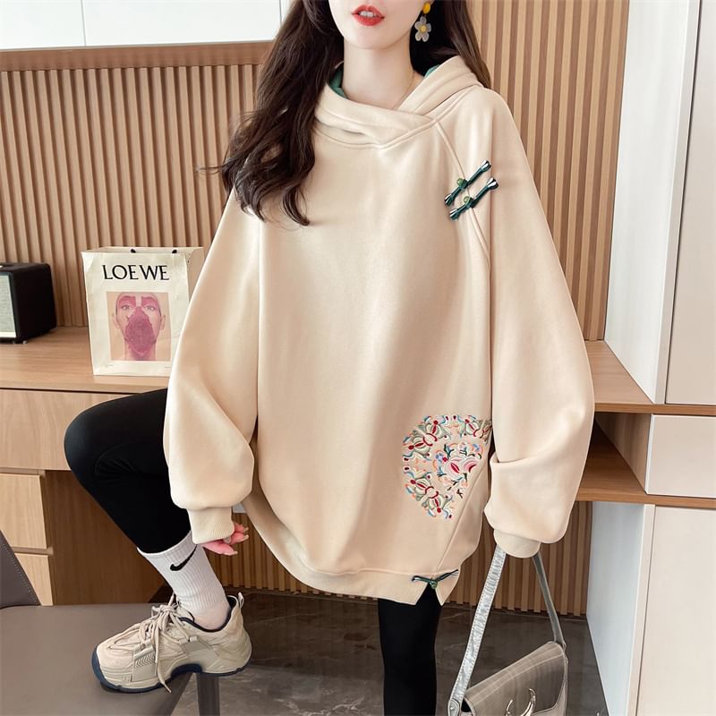 Honey River - Geborduurde losse hoodie