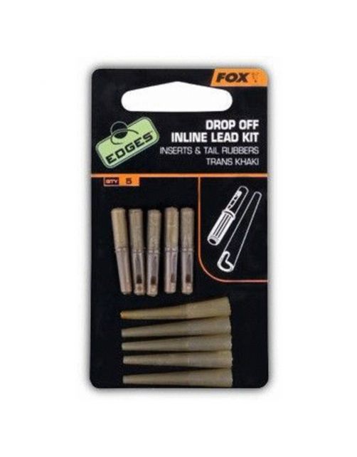 Fox Edges Drop Of Inline Lead Kit X 5 I - Systeem componenten - 5 stuks