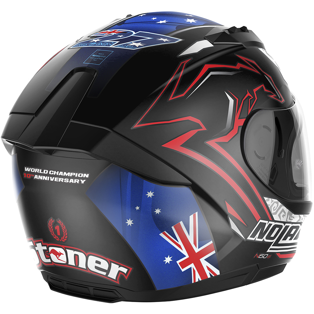 Nolan - Casque N60-6 Gemini Replica Casey Stoner 10th Anniversary Noir / Bleu / Rouge