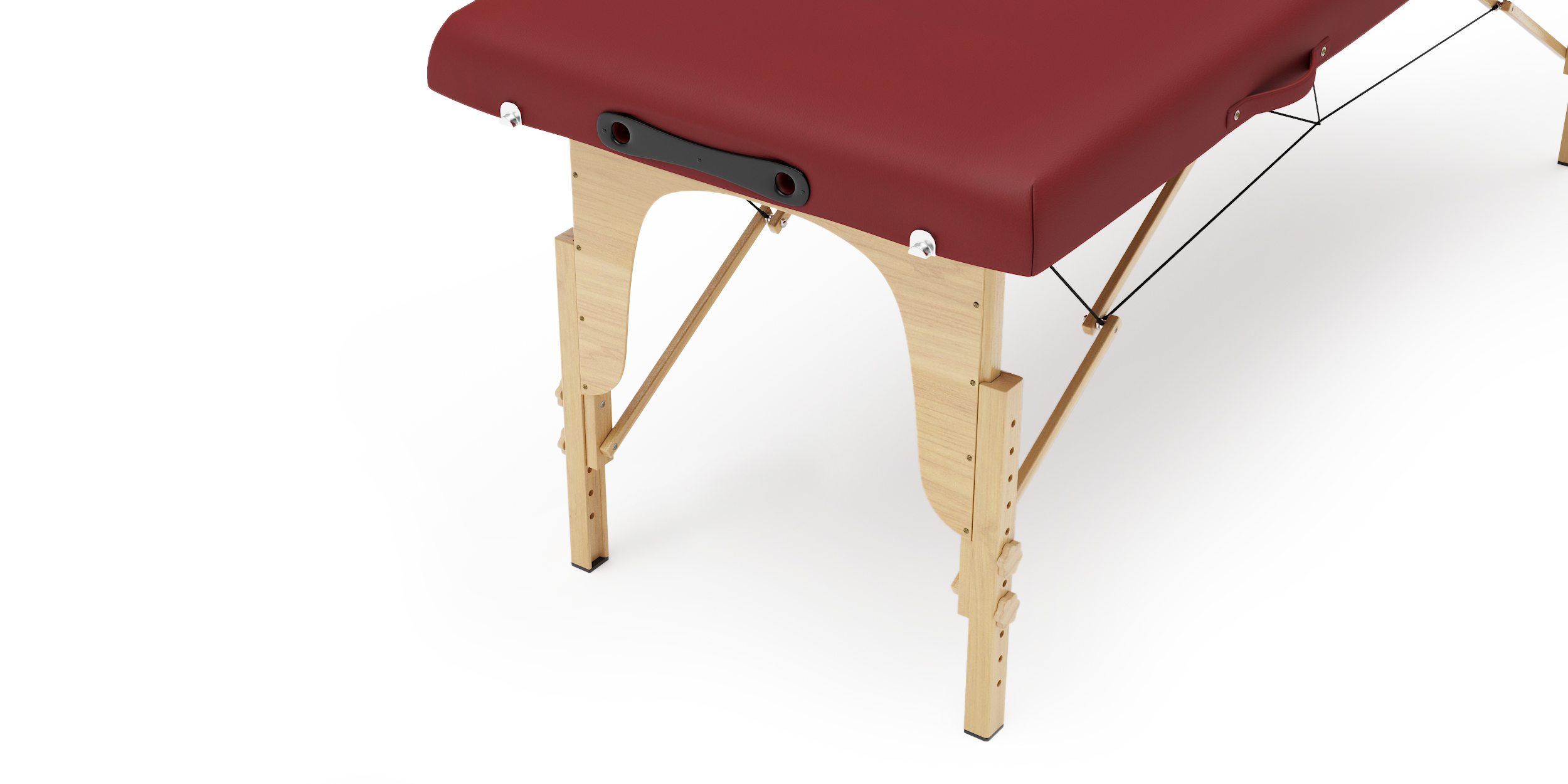 Massageliege 2-Zonen rot