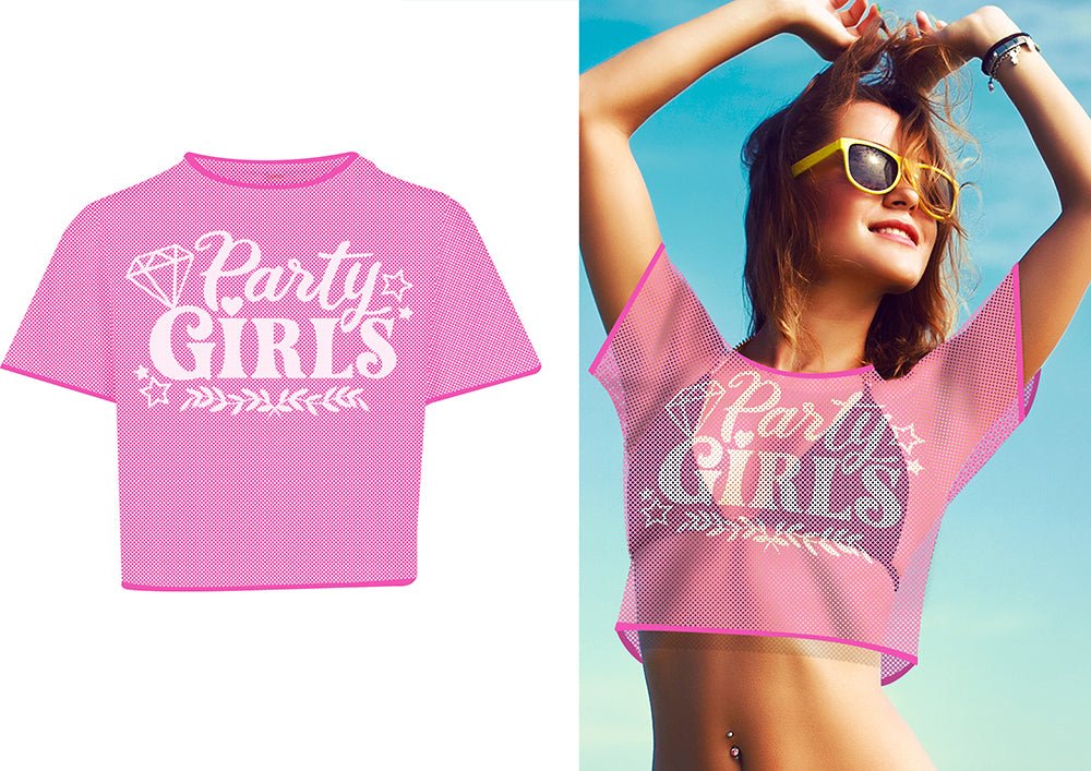 Roze Shirt Dames Party Girls