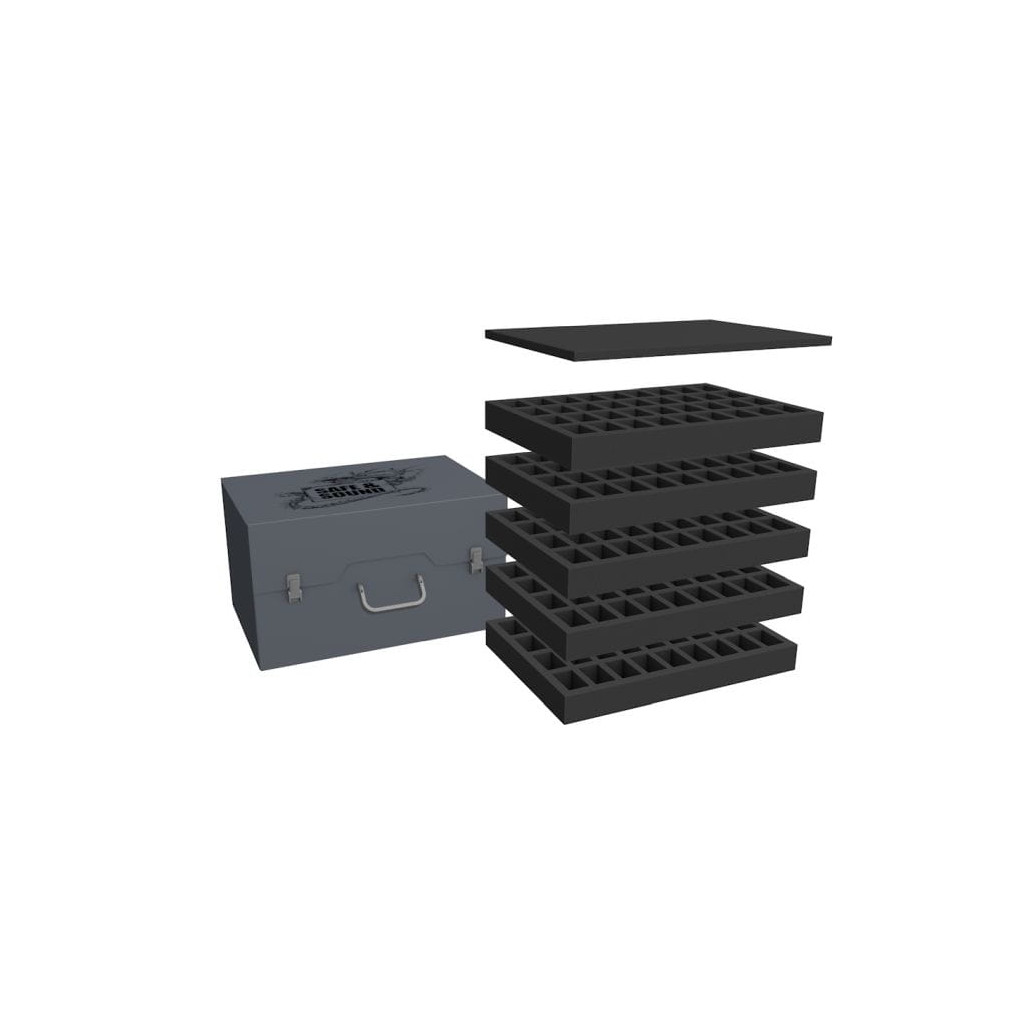 Rangement Safe & Sound - Boîte d'Armée pour 180 Figurines (Socles 32mm)