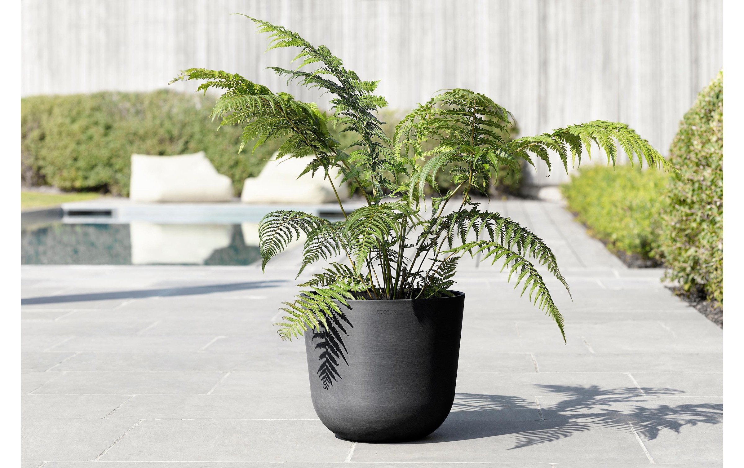 ECOPOTS Blumentopf »Oslo 35 Dunkel«