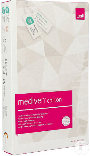 Mediven Cotton CCL2 Ad P.O. Bas De Compression Caramel T4 1 Paire