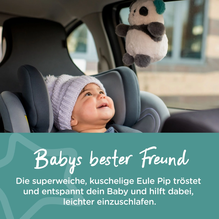 Tommee Tippee Einschlafhilfe Grofriend inkl. Mini-Grofriend wiederaufladbar, Pip der Panda