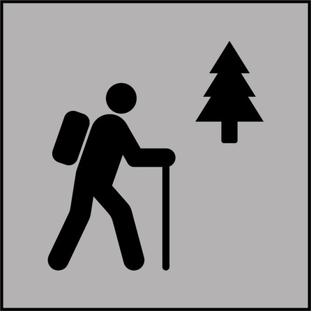 Signalétique information - Sentier de randonnée pédestre - ISO 7001