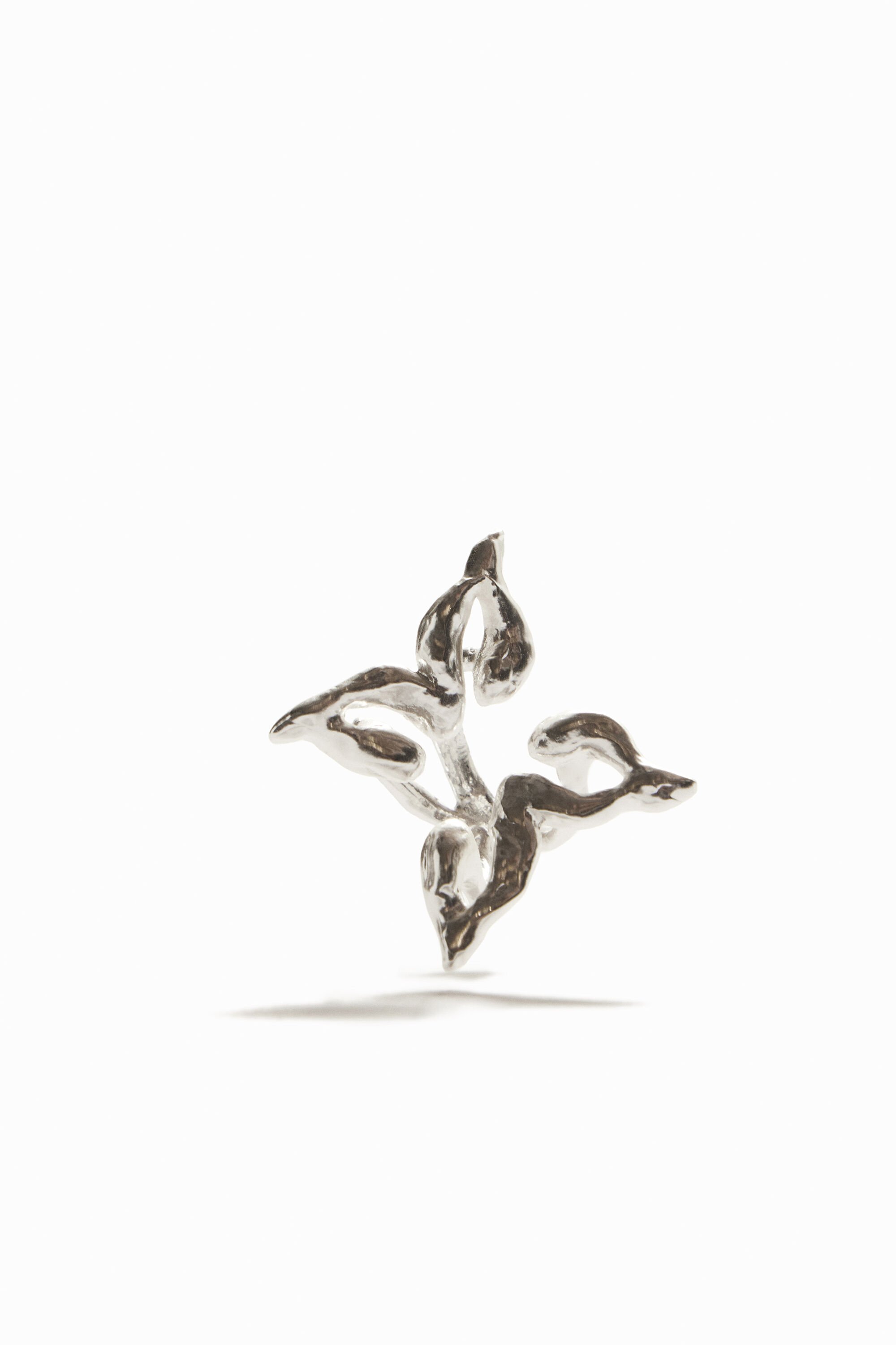 Bague papillon plaquée argent Zalio