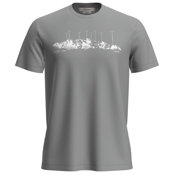 Icebreaker - Merino 150 Tech Lite S/S Tee The Peaks - Haut en mérinos